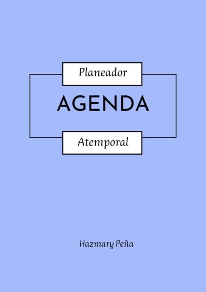 Planeador Mensual Azul Claro