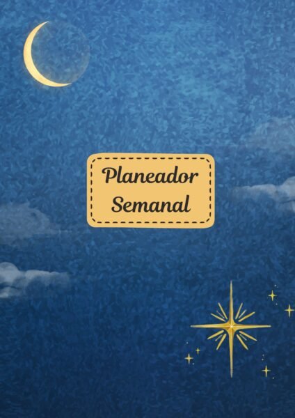 Planeador Semanal  Azul