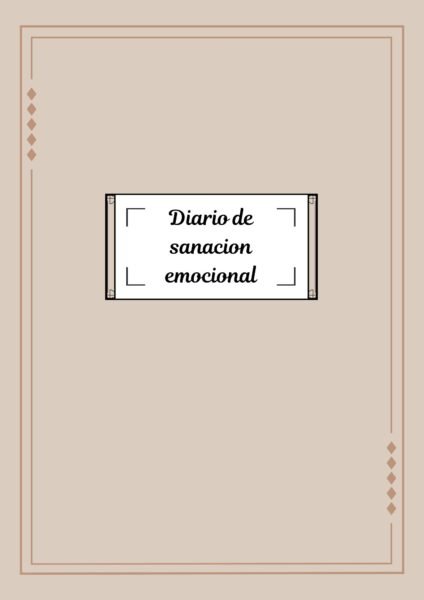 Diario de Sanación Emocional Crema