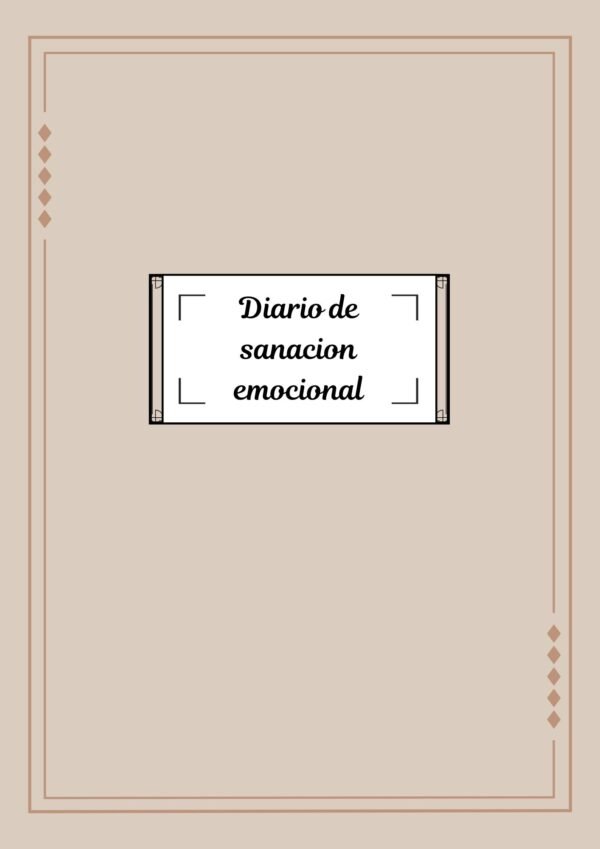Diario de Sanación Emocional Crema