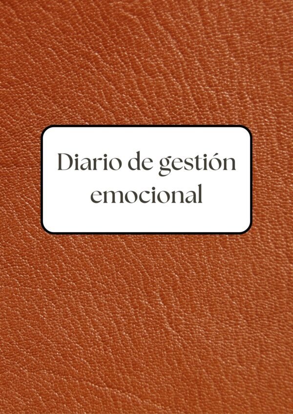 Diario de Gestión Emocional Marrón