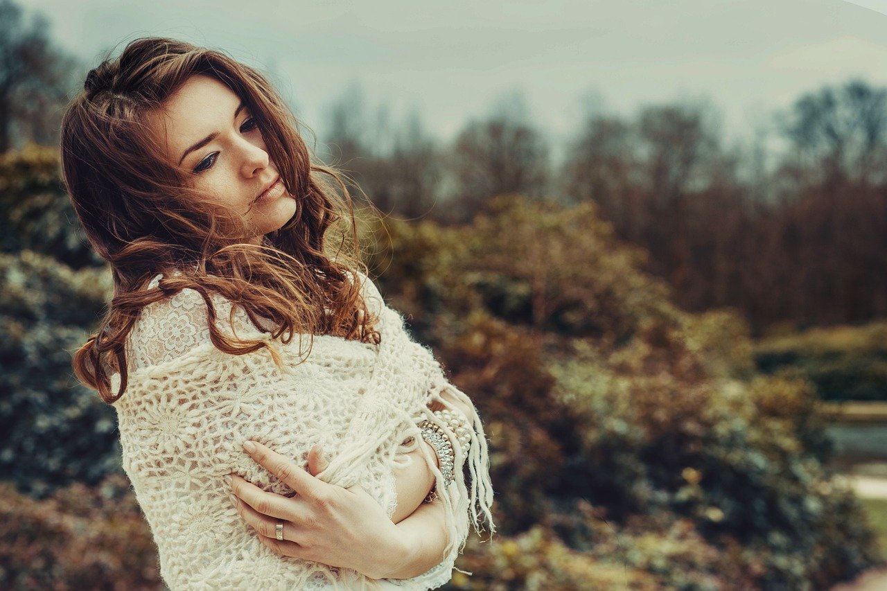 woman, portrait, model, hairstyle, curly hair, brunette, brunette woman, young woman, girl, shawl, pose, posing, modeling, woman, woman, woman, girl, girl, girl, girl, girl